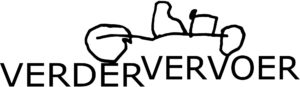 Logo van Verdervervoer: een getekende auto boven het woordmerk Verdervervoer.